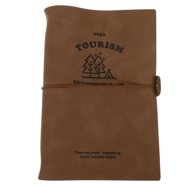Ticket Organizer Light Brown Rectangular 23.00X15.50X3.00Cm Transparent Design Foldable Wear Resistance 1Pcs