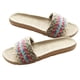 thumbnail image 4 of Pantuflas estilo bohemio para interiores, antideslizantes, de moda para mujer y niña (una tira de lino de 39-40 yardas, talla 8 EE. UU., 5,5 Reino Unido, 39 UE, 9,825 pulgadas), 4 of 5