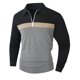 thumbnail image 4 of Ceisia Men Color Block Long Sleeve Zipper Casual Daily Outdoor Versatile Gift Fashion Athletic Top, 4 of 9