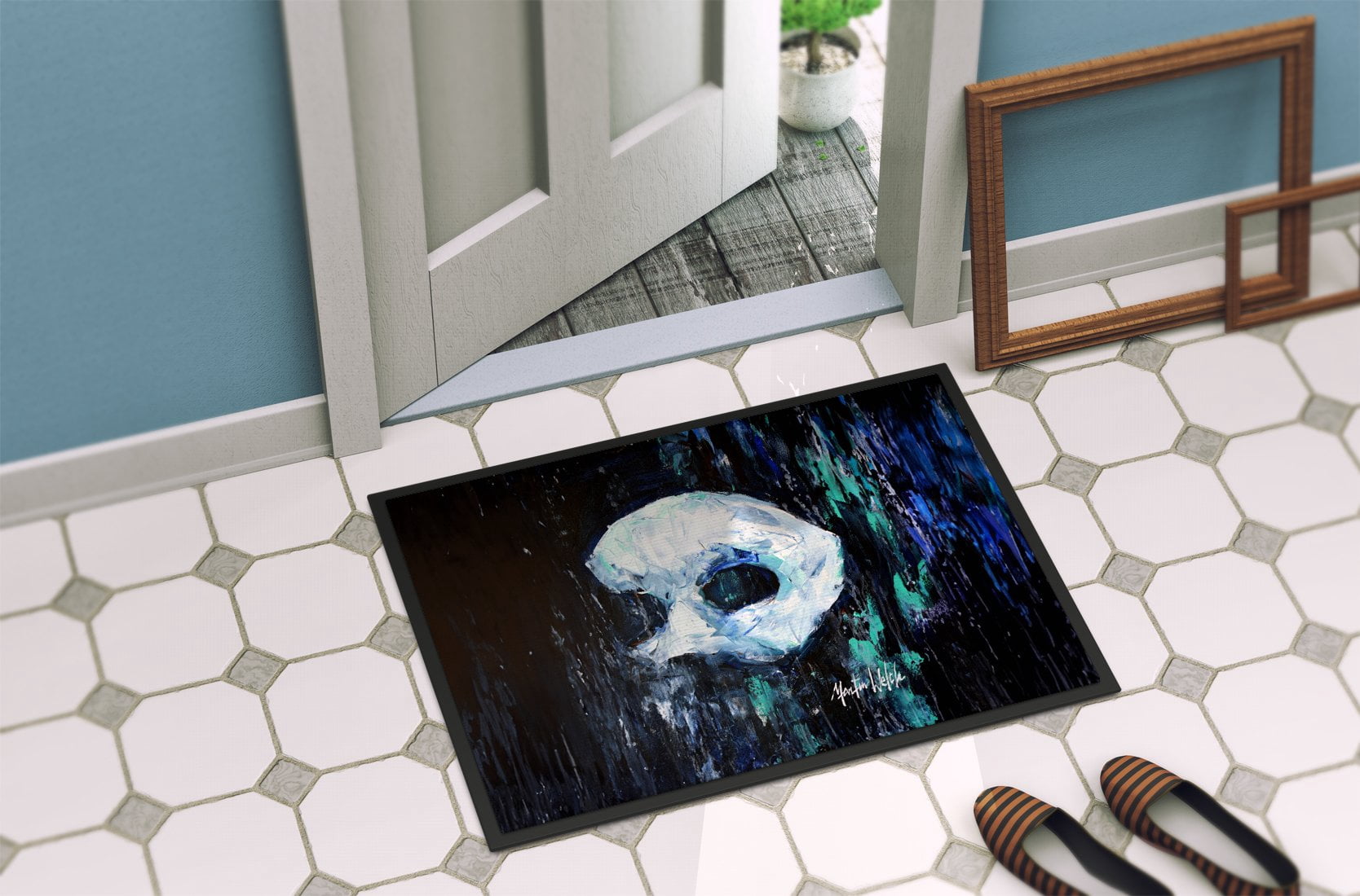 Carolines Treasures MW2046MAT 18 x 27 in. Cryptic Mask Doormat