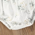 thumbnail image 7 of Newborn Baby Girl Summer Outfit Floral Romper Sleeveless Ruffle Cotton Bodysuit with Headband Set Infant Cute Clothes, 7 of 7