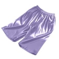 thumbnail image 3 of Asxite Plus Size Womens Pajamas Pants Casual Breathable Ice Silk Solid Loose Cropped Sleepwear, 3 of 6