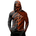 thumbnail image 2 of BRANROY Long Sleeve Shirts for Men - UPF 50+ Sun Protection Hoodie Geometric Print Lightweight Fishing Hiking Top,Black L, 2 of 7