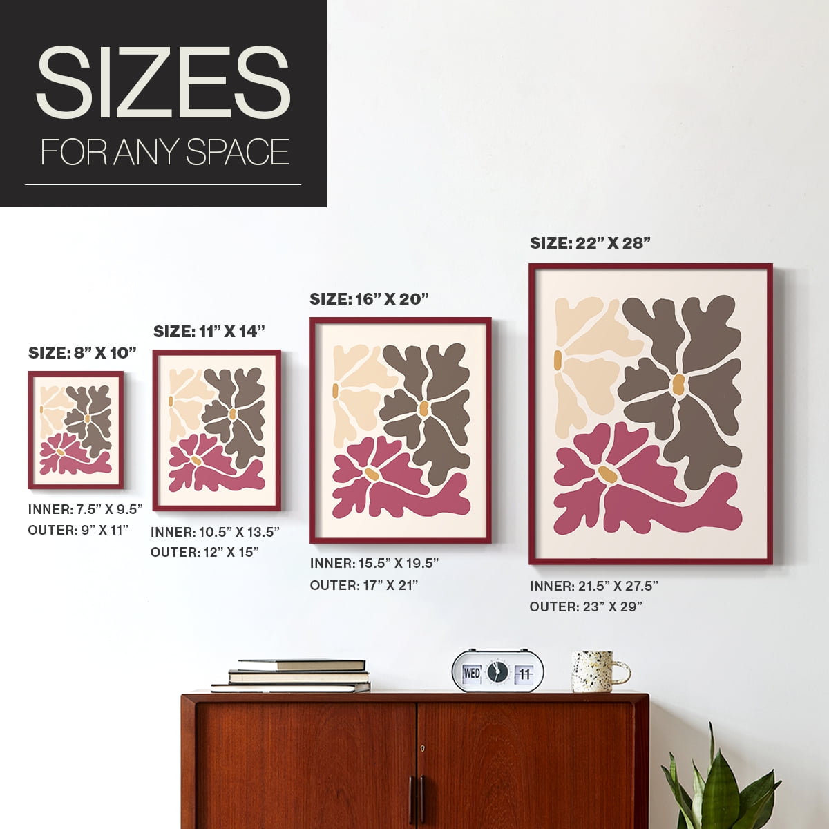Matisse CCLX in Solid Wood 8 x 10 Framed Print