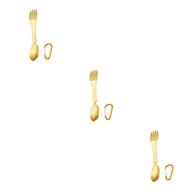 Spork multifuncional Bearachild Acero Inoxidable 5 en 1 Oro Type1 NO1