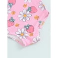 thumbnail image 7 of Nygoyerh Toddler Baby Girls Summer Sling Swimsuit Floral Print Tie Shoulder Strap Sleeveless Swimwear 6M 12M 18M 24M 3T 4T Kids Sweet Bathing Suit for Beach Wear, 7 of 7