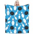 thumbnail image 3 of LHSHID American Football Cool Sport Ball Throw Blanket Soft Bed Bedding Warm Cozy Plush Flannel Fleece Blankets Gifts for Kids Boys Teens Sofa Couch Bedroom Home Decor 60x80in, 3 of 6