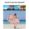 thumbnail image 6 of Red Spring Floral Bath Towels for Bathroom Set,Luxury Microfiber Towels Gifts for Women,Quick Dry Beach Kitchen Hand Hair Face Towel and Dish Washcloth,Summer Botanical Farmhouse Yoga Towels+Set, 6 of 7