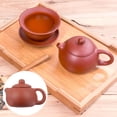 thumbnail image 3 of MasteelfCA 1pc Handmade Delicate Ceramic Tea Pot Retro Water Jar Home Office Decoration, 3 of 8