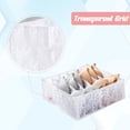 thumbnail image 6 of Lume Wear Underwear Storage Box With Compartments A Foldable Drawer Organizer For Bra Underpants And Socks. A Fabric Closet Bin For Bras And Panties That Keeps Dressers Tidy, 6 of 8