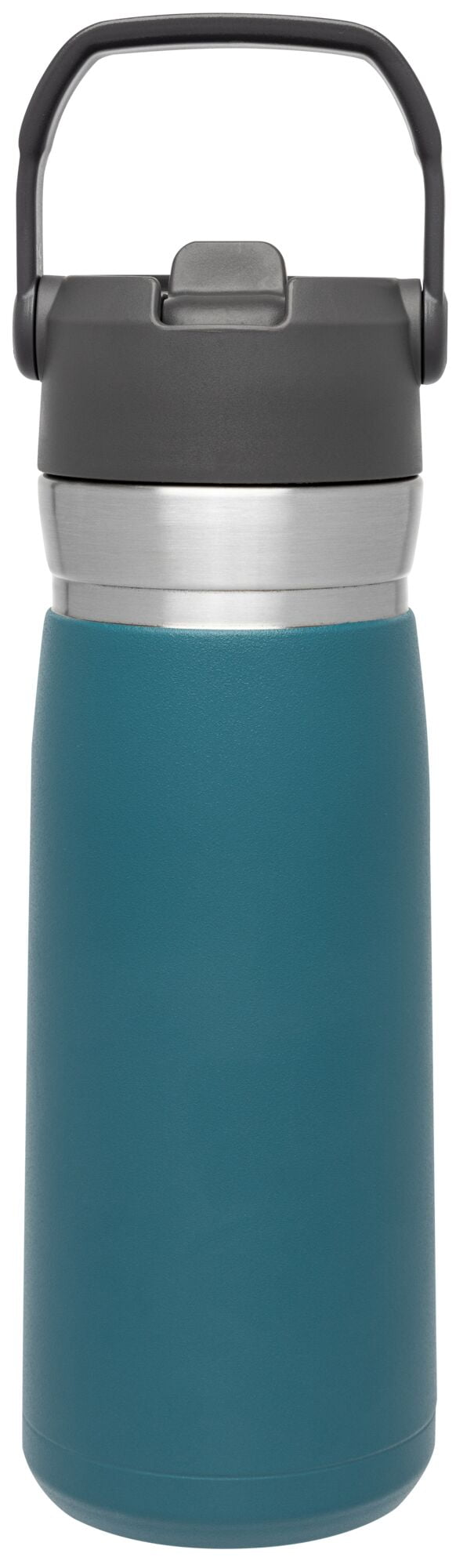 STANLEY 22 oz Gray and Silver Insulated Stainless Steel Water Bottle with  Straw and Flip-Top Lid 