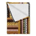 thumbnail image 2 of Ethnic Soft Flannel Fleece Throw Blanket, Traditional Oriental Motifs with Colors Nigerian Culture Elements, Cozy Plush for Indoor and Outdoor Use, 70" x 90", Multicolor, by Ambesonne, 2 of 5