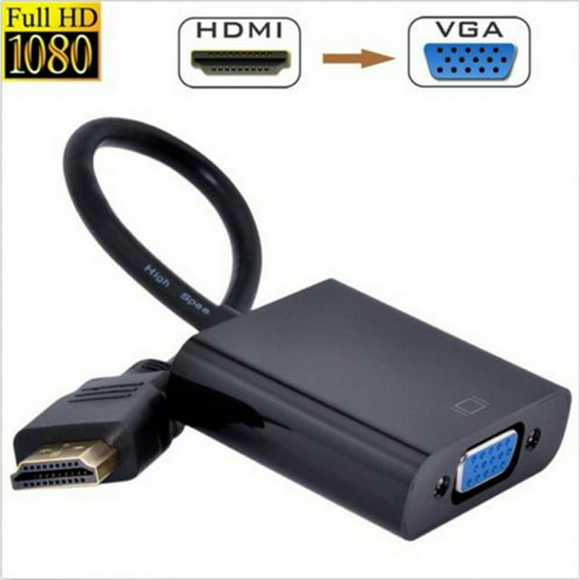 HDMI Male to VGA Female 1080P Video Converter Adapter Cable for TV & Monitor