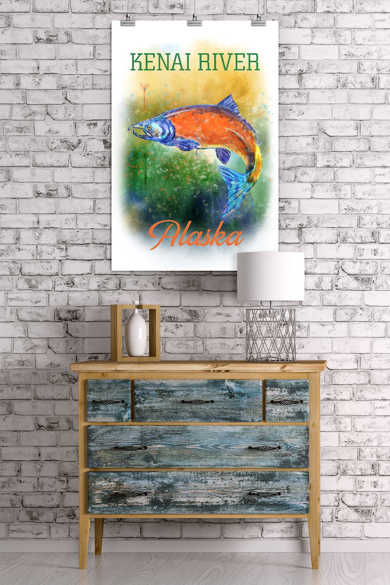 Gill Netters Best Salmon Case Label (24x36 Giclee Gallery Art Print, Vivid  Textured Wall Decor) 