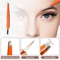 thumbnail image 5 of Unique Bargains 3 in1 Eyebrow Shaping Tool Orange Eyebrow Trimmer Eyebrow Clip Eyebrow Brush for Women, 5 of 7