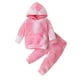 thumbnail image 1 of Sudadera Para Niños Pequeños Bebé Recién Nacido Niñas Niños Rainbow Tie-Dye Sudadera Con Capucha Pantalones Conjunto Trajes Ropa Rojo Odeerbi LM103-4696, 1 of 9