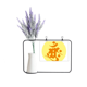 thumbnail image 1 of El budismo religión sánscrito Amah patron Tarjeta de jarrón de lavanda artificial, 1 of 3