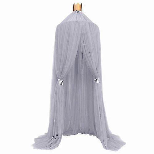 Kids Girls Bed Canopy Mosquito Net Tulle Yarn Round Dome Tent Beddroom Decor