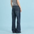 thumbnail image 6 of Audhol Women's Jeans Women's Wide Leg Jeans Relaxed Loose Straight Leg Baggy Jeans Denim Washed Pants Jeans for Women Trendy Blue L, 6 of 9