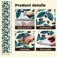 thumbnail image 5 of Coffee Shop Peel and Stick Wallpaper Vintage Botanical Coffee Plant Blue Leaves Beans Wall Mural 17.7in x 9.8ft Self Adhesive Removable Wall Paper Renter Friendly Wallpaper for Bakery Coffee Lover, 5 of 8