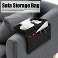 thumbnail image 1 of Armchair Caddy, 4 Pockets Sofa Armchair Couch Bag Remote Holder For Couch Remote Control Holder with Cup Holder Tray For Cellphone Tablet Notepad Book Magazines DVD Glasses, 1 of 7