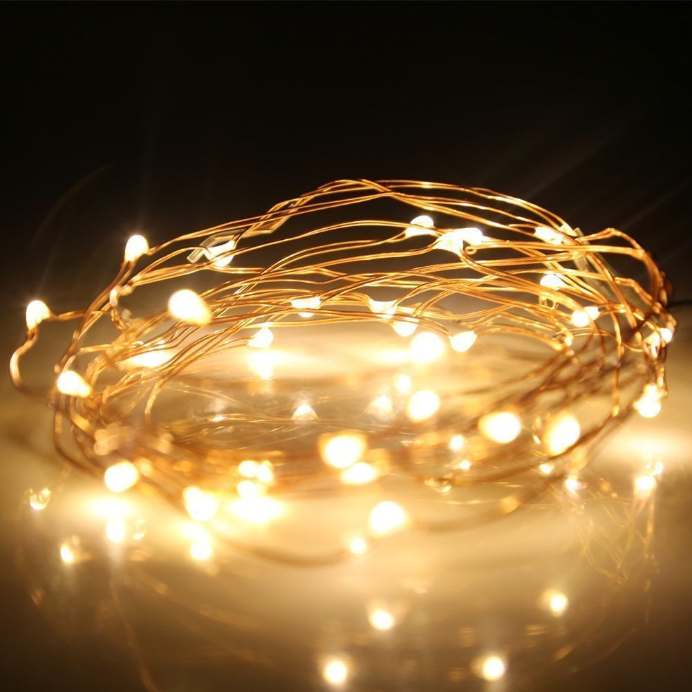 10 Led Battery Power Operated Copper Wire Mini Fairy Lights String Xmas Decor G