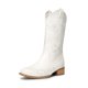 thumbnail image 1 of Bota DREAM PAIRS Vaquera con Punta Cuadrada Bordada Blanca Talla 9.5, 1 of 6
