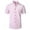 83 Pink, variant on guisaled Mens Short Sleeve Dress Shirts Wrinkle Free Casual Button Down Shirt Classic Solid Color Slim Fit Business formal Blouses Tops
