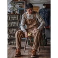 thumbnail image 7 of Sloppy Canvas Overalls with Oversized Pockets Men's Durable Dungarees for Work, 7 of 7