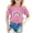 Pink, variant on ibiyuan Girls T Shirts Size 7 Round Neck Holiday Short Sleeve Kids Shirts Girls Size 10-12 Cute Graphic Basic Tees Cute Casual Summer Tops