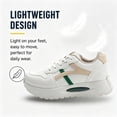thumbnail image 5 of CHICVOMEY Comfort Sneakers for Women Lightweight Lace-Up Sneakers Cushioned Non Slip Walking Shoes for Daily Wear & Walking, 5 of 8
