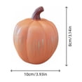 thumbnail image 3 of Halloween Glowing Pumpkin Light, Resin Figurine Sparkle Jack O Lantern, Spooky LED Tabletop Ornament, Festive Decor for Home Shelf Mantel Halloween Party, 3 of 6