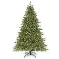 thumbnail image 1 of Costway Árbol de Navidad artificial de 240 cm con 1226 puntas de ramas 410 luces LED de color blanco cálido, 1 of 4