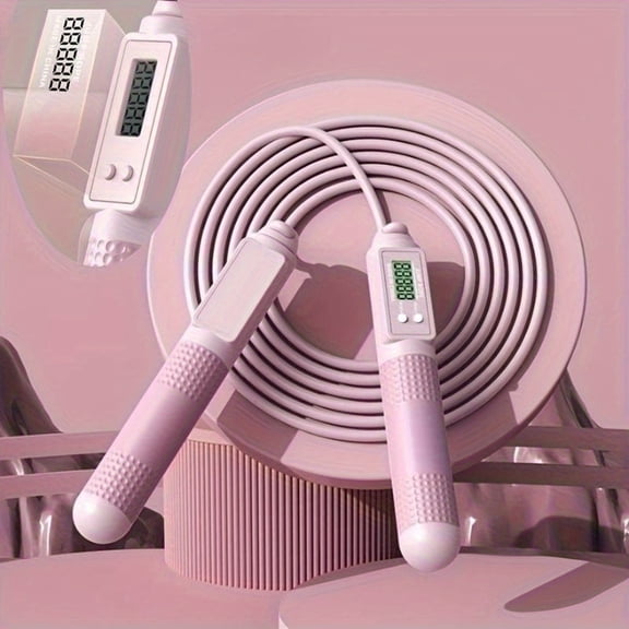 1pc Weighted Jump Rope with Digital Counter - Effective for Fat Burning & Weight Loss, Suitable for Students and Adults