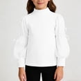 thumbnail image 2 of LNMQLPDBS Teen Girl Tops Girls White Blouse Size 10-12 Girls Tops Size 14-16 Long Sleeve Shirts for Toddler Girls Cute Shirts Y2k Button Down Shirt, White 18-24 Months, 2 of 9