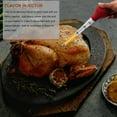 thumbnail image 4 of Professional Turkey Baster Kit, Commercial Grade Silicone Bulb With Marinade Injector For Barbecue, Baking, And Roasting (Kitchen Tool), 4 of 8