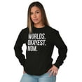 thumbnail image 5 of Worlds Okayest Mom Mothers Day Mama Women's Long Sleeve T Shirt Brisco Brands S, 5 of 5