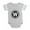 Heather Gray, variant on CafePress - Monogram Medallion W - Cute Infant Baby Football Bodysuit