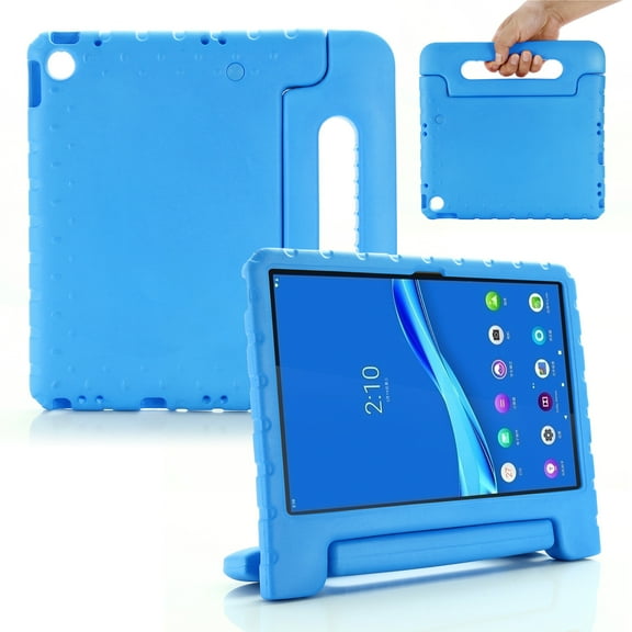 for Lenovo Tab M10 Plus 10.6" 2022 TB-125F/128F case, Shockproof, Silicone Rubber EVA Portable Handle Stand Protective Kids Cover Case for Lenovo Tab M10 Plus 3rd Gen 10.6 Inch 2022, Blue