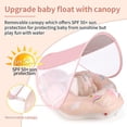 thumbnail image 2 of Baby Swimming Ring with Sun Roof, Autom Inflatable Baby Swimming Aid, Compressible Folding Swimming Perfect Swimming Trainer Baby Swimming Ring for Ch, 2 of 5