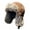 Khaki, variant on YUANxueke Trapper Hat for Men Winter Warm Suede Fuzzy Russian Ushanka Trooper Aviator Hats with Ear Flaps