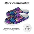 thumbnail image 6 of Haiem Rainbow Snowflakes Print Women's Fuzzy Memory Foam House Slipper Cozy Home Footwear Non-slip Winter Slippers-39/40, 6 of 7