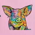 thumbnail image 2 of Dean Russo The Pig Animal Lover Womens Graphic T-Shirt, Light Pink, Large, 2 of 6
