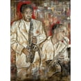 thumbnail image 2 of Wiley, Marta 12x14 Gold Ornate Wood Framed with Double Matting Museum Art Print Titled - Jazz Musicians I, 2 of 4