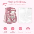 thumbnail image 4 of DAKIMOE Fashion Clear Backpack Heavy Duty PVC Transparent Bag See Through BookBag for Student School Work Festival Sport Travel, 4 of 10