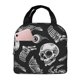 thumbnail image 1 of Fotbe Skull bird bat spider Bolsa Térmica con Estampado y Forro de Aluminio Grueso Bolsa de Almuerzo con Bolsillo Frontal para Hombres y Mujeres, Ideal para Trabajo, Escuela, 1 of 8