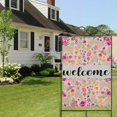 thumbnail image 4 of Spring Summer Multicolored Flower Leaves Garden Flag 28x40 Inch Double Side for Outdoor Courtyard Garden Decor Flowers Welcome Holiday Flag for Outside Decoration, 4 of 6