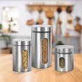 thumbnail image 4 of ETHZZLE 3Pcs Tea Coffee Sugar Jars With Transparent Design For Home Kitchen, 4 of 8