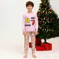 thumbnail image 5 of HUAXUN-Kids Christmas 67 Print Long Sleeve Pajama Set - 67Christmas Pajamas Cozy Holiday Themed Two Piece Loungewear for Kids, Festive Family Sleepwear Outfit Soft Blend Pajamas(Pink,4-5Years), 5 of 8