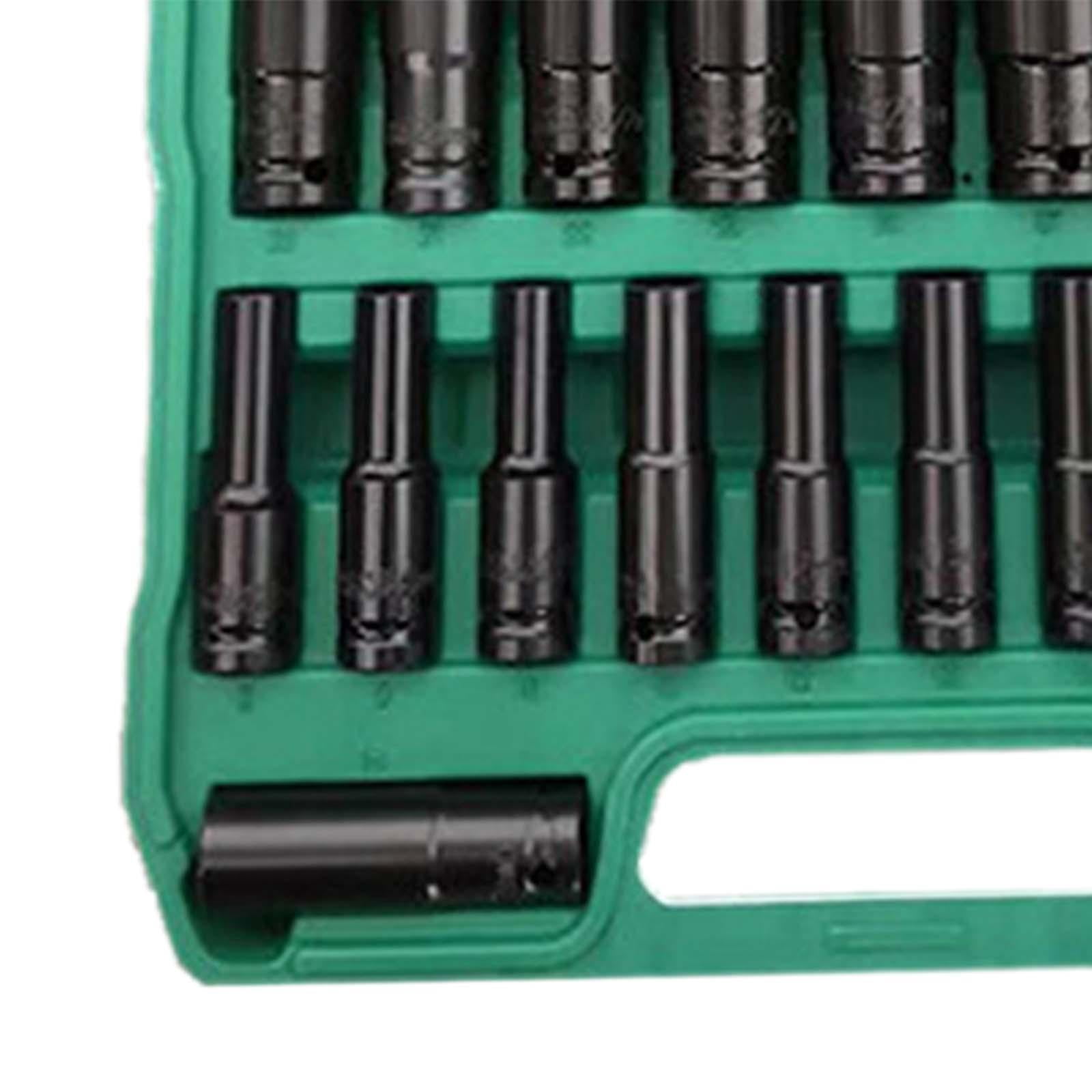 Wzmzjy 20 Pieces 1/2 inch Drive Impact Socket Set Easy Installation Hand Wrench Sockets